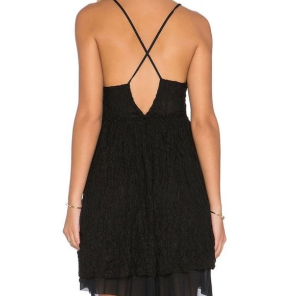 FREE PEOPLE Nicolette Embroidered Lace Dress i - Picture 3 of 4